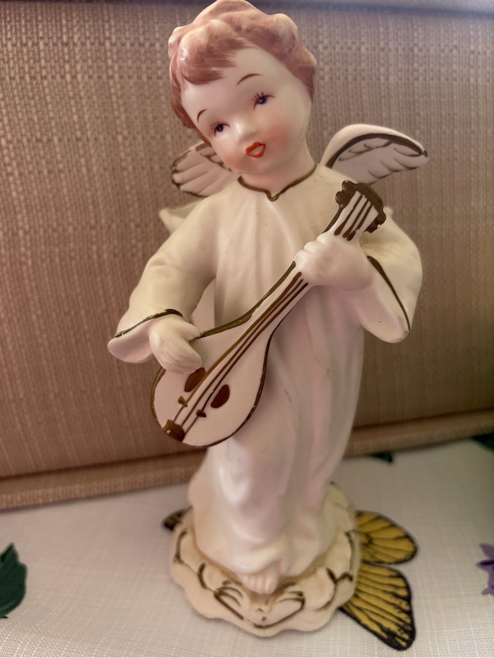 Vintage Napco Boy Angel Figurine 1957